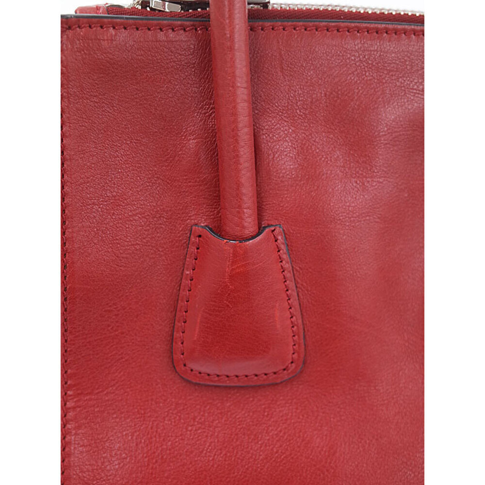 Prada handbag Shoulder Bag Saffiano leather Red - Picture 4 of 9
